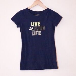 American Eagle Navy Short Sleeve Tee Shirt